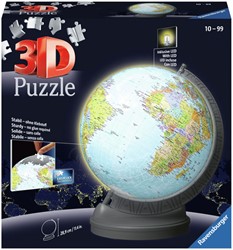 3D Puzzel Aarde met Licht, 540st.