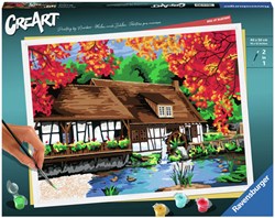 Ravensburger kit peinture par numéros - CreArt Moulin à Blautopf coffret peinture