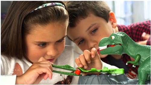 Goliath Dino Crunch - Kinderspiel Actionspiel mit T-Rex und Eiern-3