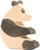 Ostheimer Holz Panda Spielfigur sitzend - nachhaltiges Spielzeug