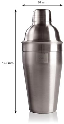 Vacu Vin coffret cocktail argenté 3 pièces ustensiles bar cadeau-3