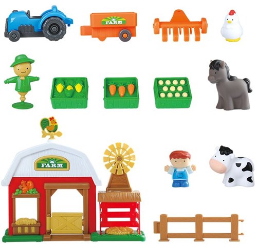 EurekaKids jouet éducatif Busy Farm Life jeu de ferme carton