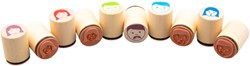 Eduplay set de tampons - émotions - jouet en bois - éducatif