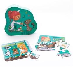 EurekaKids puzzle vétérinaire 4-en-1 set de puzzles en carton 6-16 pièces