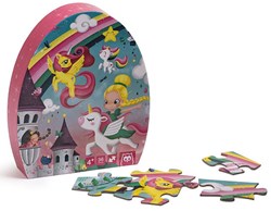 EurekaKids puzzle licorne - puzzle pour enfants avec licornes et princesses 36 pièces