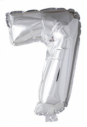 Boland ballon chiffre argenté 86cm Hélium fête d'anniversaire