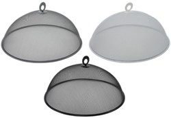 Foodcover vliegen metaal 35cm 3 assorti