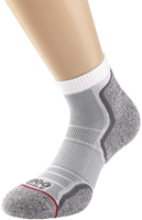 1000 Mile chaussettes de course femme - hauteur cheville - blanc/gris - respirant