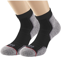 1000 Mile Laufsocken Damen recycelt Twin Pack schwarz Sport
