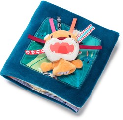 Lilliputiens - Interaktives Stoffbuch Jack brüllt mit Fingerpuppe - Baby Spielzeug Buch