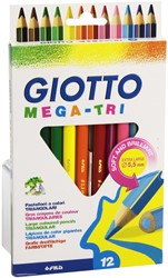 Giotto Farbstifte Mega-Tri 12er Kartonetui