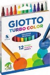 Giotto feutres set - Turbo Maxi 12 couleurs lavables