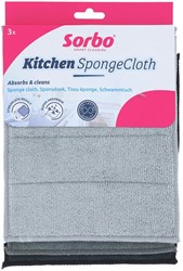 Sorbo Microvezel sponsdoek set a 3 stuks