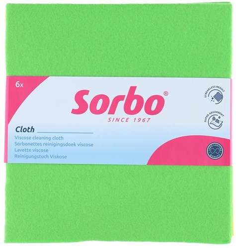 Sorbo Viscosedoeken gekleurd 38x40cm