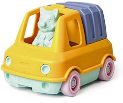 LE JOUET SIMPLE Mijn Eerste Vuilniswagen - Oranje