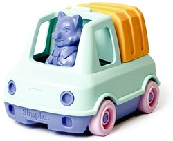 LE JOUET SIMPLE Mijn Eerste Vuilniswagen - Turkoois