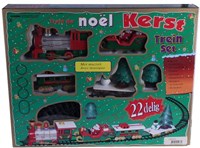 Kersttreinset 22-dlg met muziek+licht