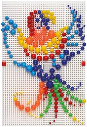 Quercetti Mosaik Spielzeug Fantacolor Modular 2 - 300 Steckpins