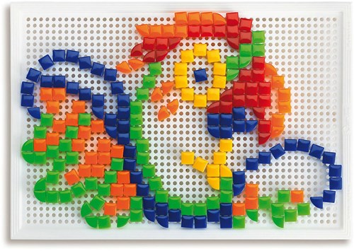 Quercetti Insteek Mozaïek, 300 pins-2