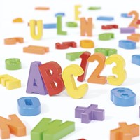 Quercetti Magnetische Lernspielzeug Set 106-teilig Buchstaben und Zahlen-2