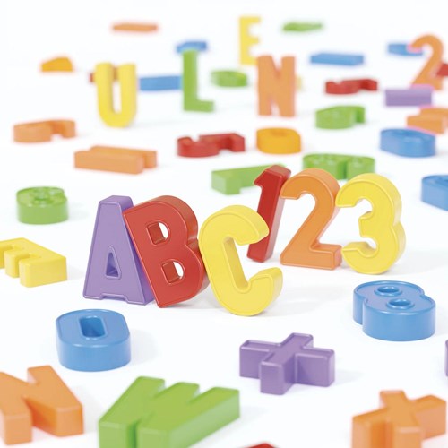 Quercetti Magnetische Lernspielzeug Set 106-teilig Buchstaben und Zahlen-2