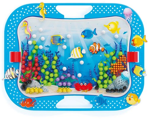 Quercetti Oceaan Plezier Fish & Pegs Insteek Mozaïek, 316dlg.-2