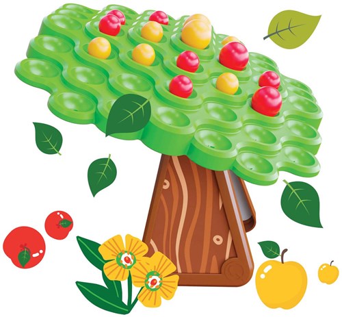 Quercetti Balancespiel Apfelbaum - pädagogisches Kinderspiel-2