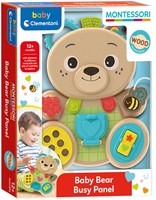 Clementoni Montessori Aktivitätsbär - pädagogisches Babyspielzeug bunt