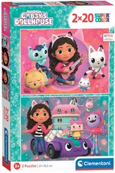Clementoni Gabby's Dollhouse puzzle - puzzle enfant 2x20 pièces carton