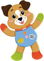 Clementoni - Chien en peluche - Jouet bébé - Doux - Multisensoriel-3
