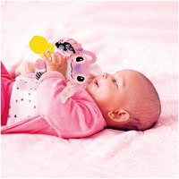 Clementoni - Baby Plüsch Stitch Rassel rosa - multisensorisches Spielzeug-3