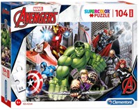 Clementoni Puzzle - Avengers - 104 Teile - Maxi Kinderpuzzle