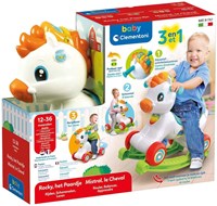 Clementoni cheval à bascule jouet interactif 3-en-1 éducatif