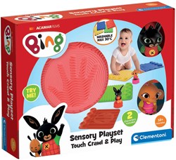 Clementoni tapis de jeu sensoriel Bing - jouet éducatif avec figurines