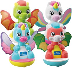 Clementoni Baby Kreisel Einhorn und Drache - buntes Kleinkindspielzeug