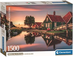 Clementoni puzzle - 1500 pièces - Zaanse Schans puzzle adulte