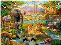 Ravensburger puzzle animaux savane XXL 200 pièces puzzle enfant-2