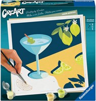Ravensburger kit créatif peinture par numéros citron toile 20x20 cm