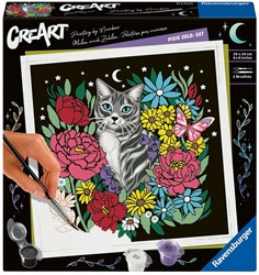 CreArt Pixie Cold Schilderen op Nummer - Kat