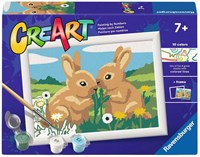 Ravensburger kit peinture par numéros - amis lapins créatifs