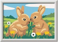 Ravensburger kit peinture par numéros - amis lapins créatifs-2