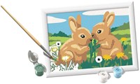 Ravensburger kit peinture par numéros - amis lapins créatifs-3