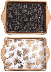 Svenska Living Kaffee Tablett Weihnachtsmotiv Serviertablett 21x14cm Weihnachten