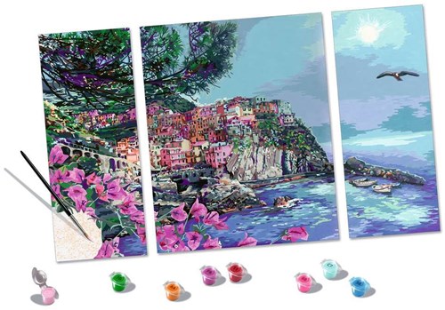 Ravensburger peinture par numéros - CreArt Romantic Cinque Terre kit de peinture-3