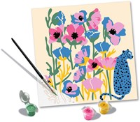 Peinture par numéros kit peinture fleurs Poppy acrylique créatif-3