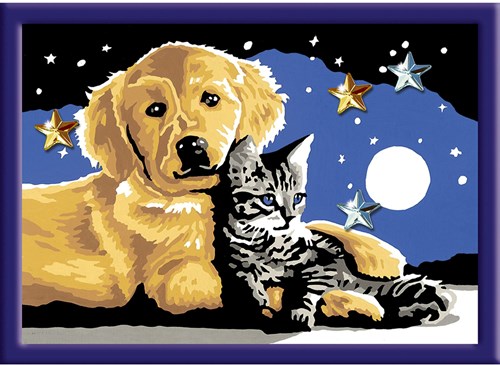 Ravensburger kit peinture par numéros - CreArt douceur étoilée-2