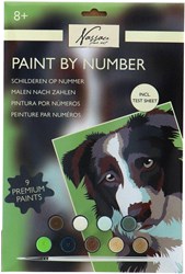 Peinture par numéros chien kit de peinture créatif pour enfants