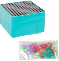 Toi-Toys Kunstwürfel Spielzeug Pin It mit Licht und bunten Stiften-3