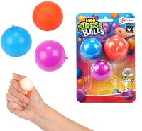 Toi-Toys Mini Stressbälle Set - 3 Stück - Silikon Spielzeug-2