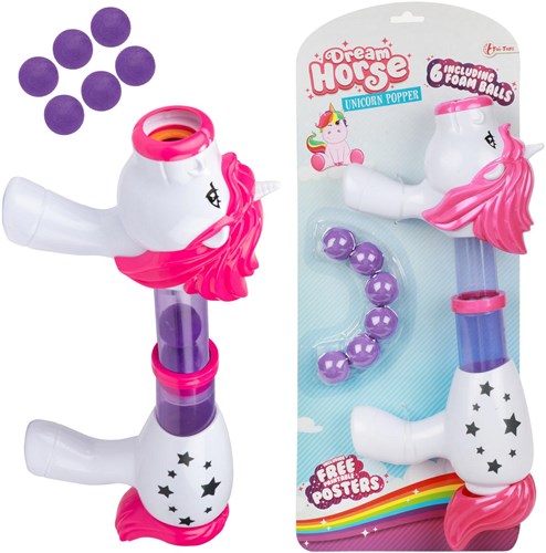 Einhorn Abschusspistole Dream Horse mit Schaumstoffbällen Spielzeug-3